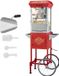 VEVOR Popcornmachine met Trolley 850W 8oz Rood