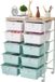 VEVOR Rolwagen met 10 Laden, Blauw/Wit