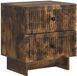 vidaXL Table de chevet chêne fumé 43 x 34,5 x 47,5 cm Bois transformé