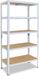 Shelfplaza HOME étagère métallique - 200x70x23 cm - blanc - 5 tablettes