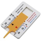 cyclingcolors Profieldieptemeter 0-20 mm kunststof dieptemeter band meetbereik profielmeter band draagbare dieptemeter profieldieptemeter