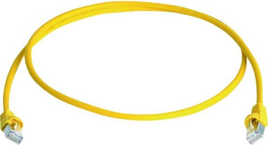 Telegärtner 100009133 RJ45 Netwerkkabel, patchkabel CAT 6A S/FTP 50.00 m Geel