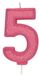 Culpitt Sparkle Pink Numeral Candle 5