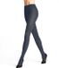 FALKE Family eenkleurig katoen panty dames blauw - maat 42-44