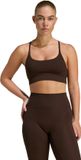Adidas Performance Adidas All Me Light Support Rib Long Line Beha - Dames - Bruin