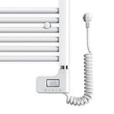 EMKE Accessoires voor handdoekdroger, 900 W, 6 modi, verwarmingselement voor droger, handdoek, radiator, badkamer, met thermostaat en timing, slot voor kinderen, wit