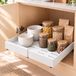 Merkloos Relaxdays Lade organizer - set van 2 - uitschuifbaar - 31-52 cm - wit
