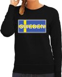 Bellatio Decorations Shoppartners Bv Zweden / Sweden landen sweater zwart dames - Zweden landen sweater / kleding - EK / WK / Olympische spelen outfit XXL