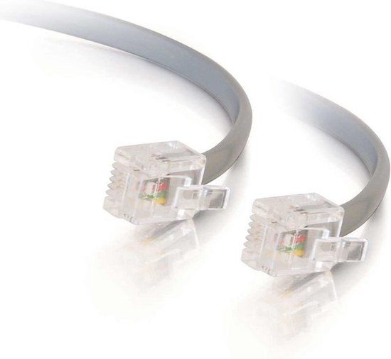 C2G Cables To Go 5m RJ11 6P4C Straight Modular Cable