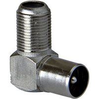 Macab WE1171W - Adapter met rechte hoek - IEC-connector male naar F-connector female