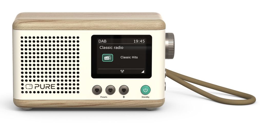 Pure Classic Mini - Portable DAB+ Radio - Cotton White/Oak