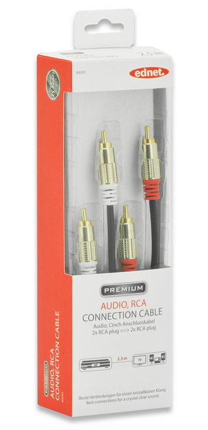 EDNET 2.5m RCA x 2 m/m