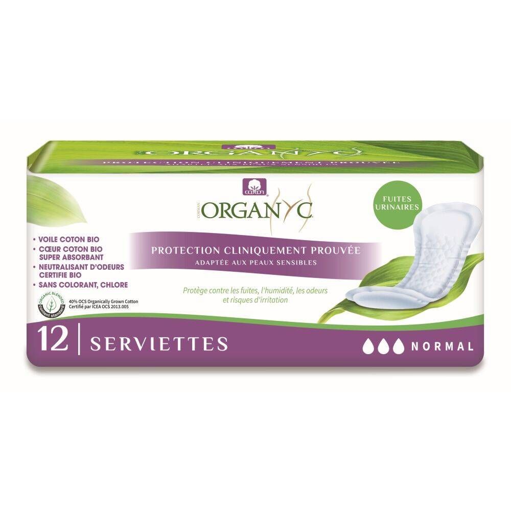 Organyc® Organyc® Verband Urineverlies Normaal 12 inlegkruisjes