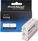 PrintAbout T47A6 Vivid licht magenta cartridge geschikt voor Epson