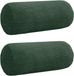 vidaXL - Kussensloop - 2 stuks - HEERLEN - Donkergroen - Ø 15 x 40 cm - Bouclé