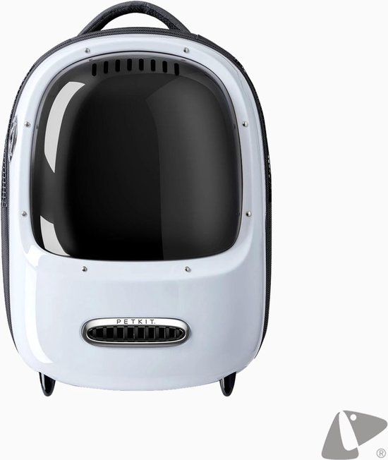 PETKIT Breezy Dome - White - Cat & Small Dog Carrier - Lightweight with Fan & Light