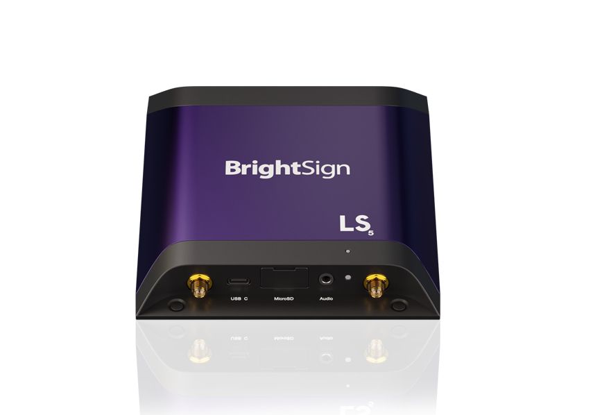 BrightSign LS425 Digital Signage Mediaplayer - Full HD - Zwart/Paars - WiFi