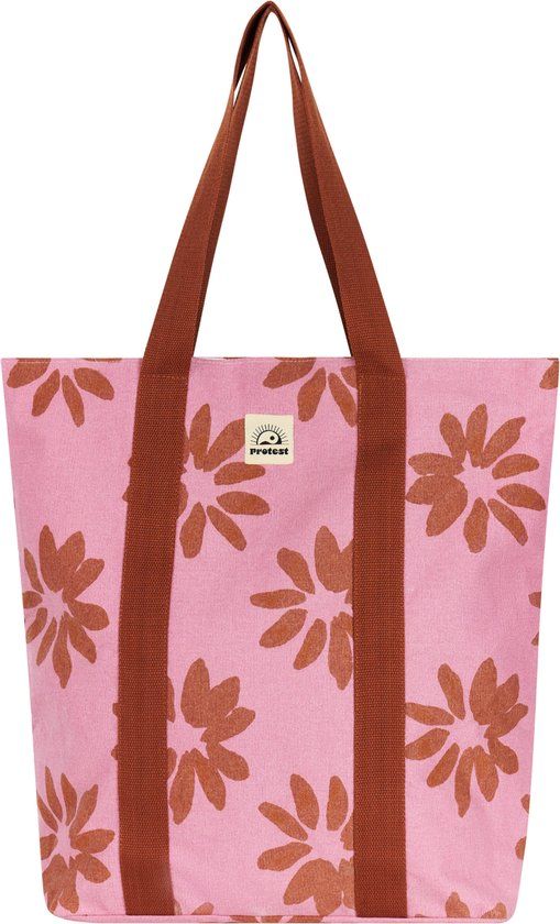Protest PRTFactor Strandtas Dames Katoen Gebloemd 44 cm Roze