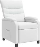 vidaXL - Fauteuil - Wit - Kunstleer