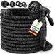Tresko Tuyau d'arrosage flexible 30m noir