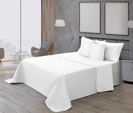 Belum | Sprei Bouti Microsatijn 100 g Wit 250 x 270 cm