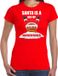 Bellatio Decorations Fout Kerstshirt / Kerst t-shirt Santa is a big fat motherfucker rood voor dames - Kerstkleding / Christmas outfit XL