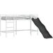 Maison Exclusive - Lit mezzanine enfant avec toboggan, blanc et anthracite, 100 x 190 cm