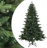 vidaXL Kunstmatige Hinged Kerstboom 120 cm PVC en Metaal Groen