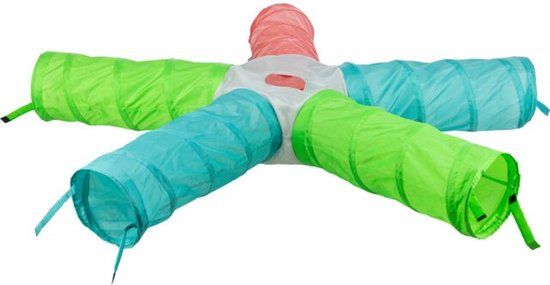 Trixie Speeltunnel Met 5 Gangen - Cavia/Dwergkonijn - 47x18x18 cm