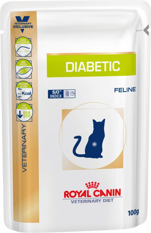 Royal Canin Veterinary Diet Diabetic - Maaltijdzakjes - Kattenvoer - 100 g