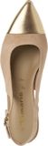 Tamaris Dames Slingpumps 1-29400-44 Beige Leer/Synthetisch Blokhak 3-4 cm Maat 40 EU