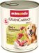 animonda GranCarno Hundefutter, Nassfutter für erwachsene Hunde, verschiedene Sorten 6 x 800 g Kaninchen+Kräutern