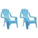 VidaXL Kindertuinstoelen 2 stuks Polypropyleen Blauw