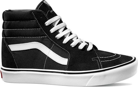 Vans SK8-Hi Hoge sneakers Leer Rubber Unisex Volwassenen Zwart/Wit EU40