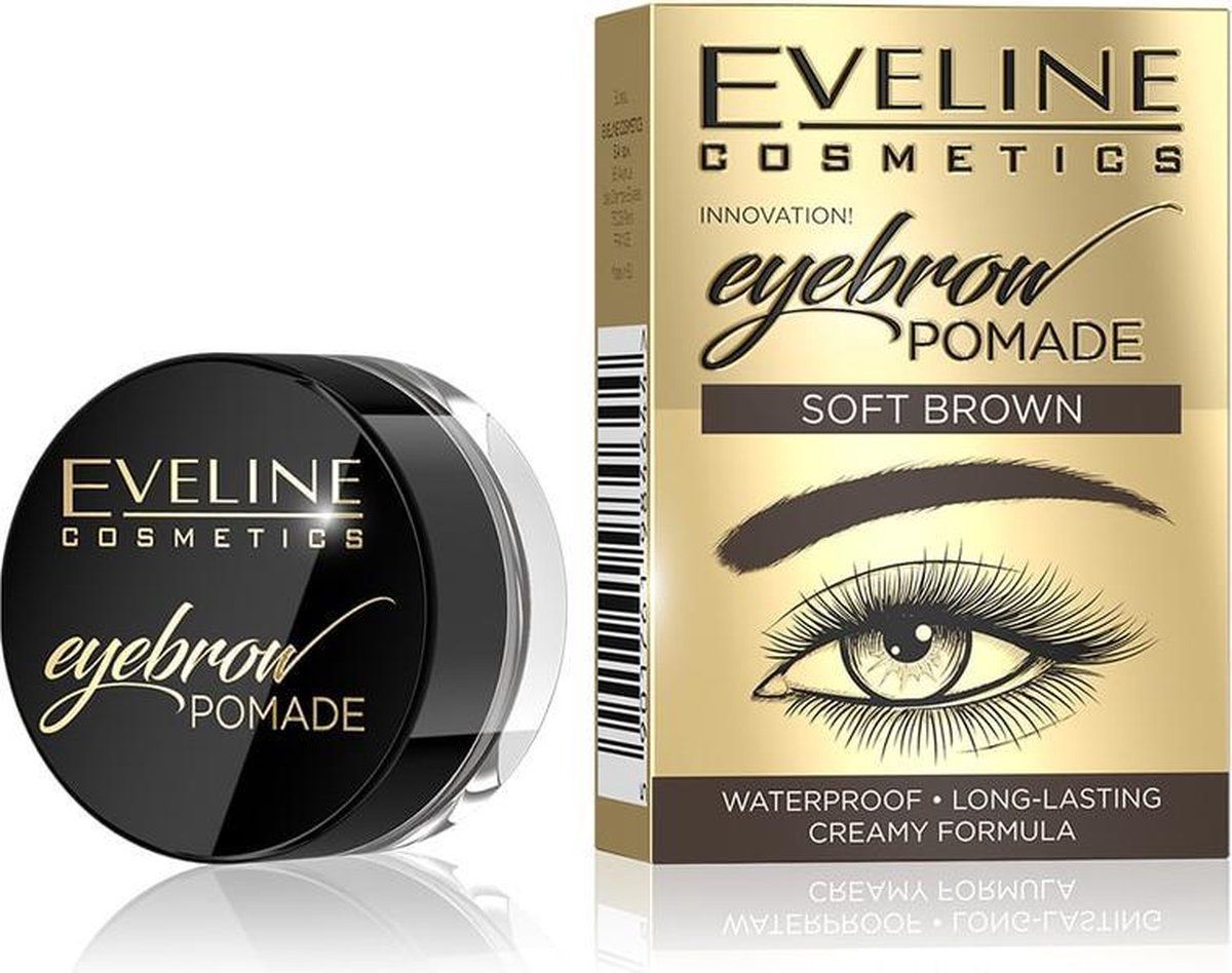 Eveline Cosmetics Eyebrow Pomade Soft Brown - 5901761984644