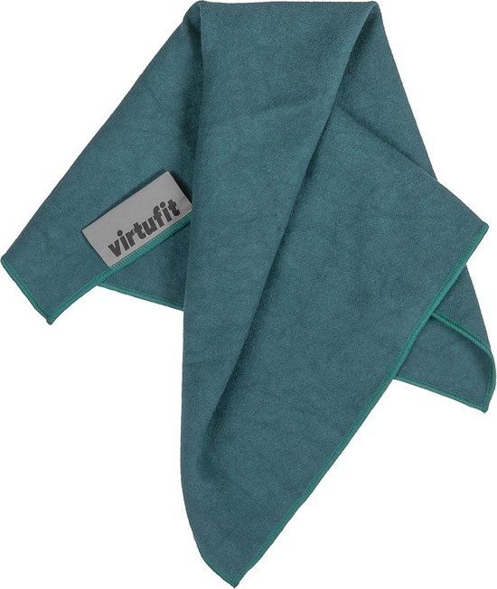 VirtuFit Premium Yoga Handdoek - 76 x 51 cm - Ocean Green