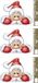 Merkloos 4x stuks velletjes kerst raamstickers kerstman 21 x 32 cm