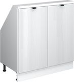 Vicco R-Line Keukenkast voor schuine wand – 80 cm met 2 deuren Witte golf