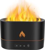 Sans marque Diffuseur d'odeurs de flamme Humidificateur - Blanc, Noir