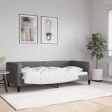Maison Exclusive - Lit de jour, gris foncé, 90x190 cm, tissu