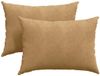 vidaXL - Zitkussens - 2 stuks - Bruin - 70 x 50 cm - Corduroy stof
