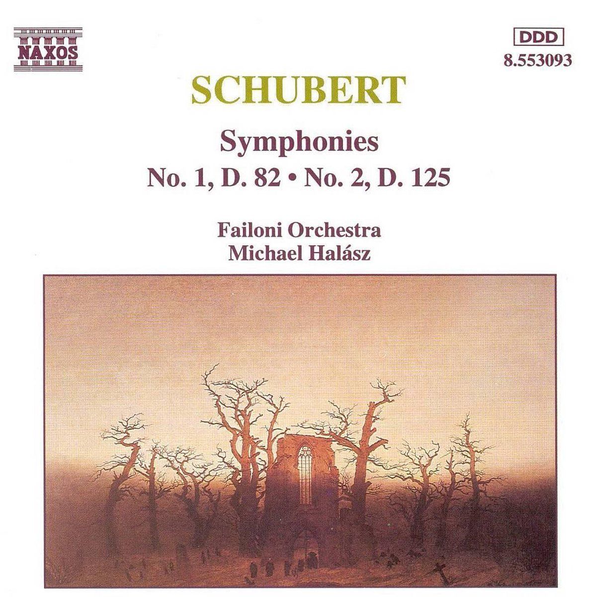 OUTHERE Schubert: Symphonies nos 1 & 2 / Halasz, Failoni CO