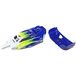 Losi Body & Wing, Blue/White: Mini-B (LOS210019)
