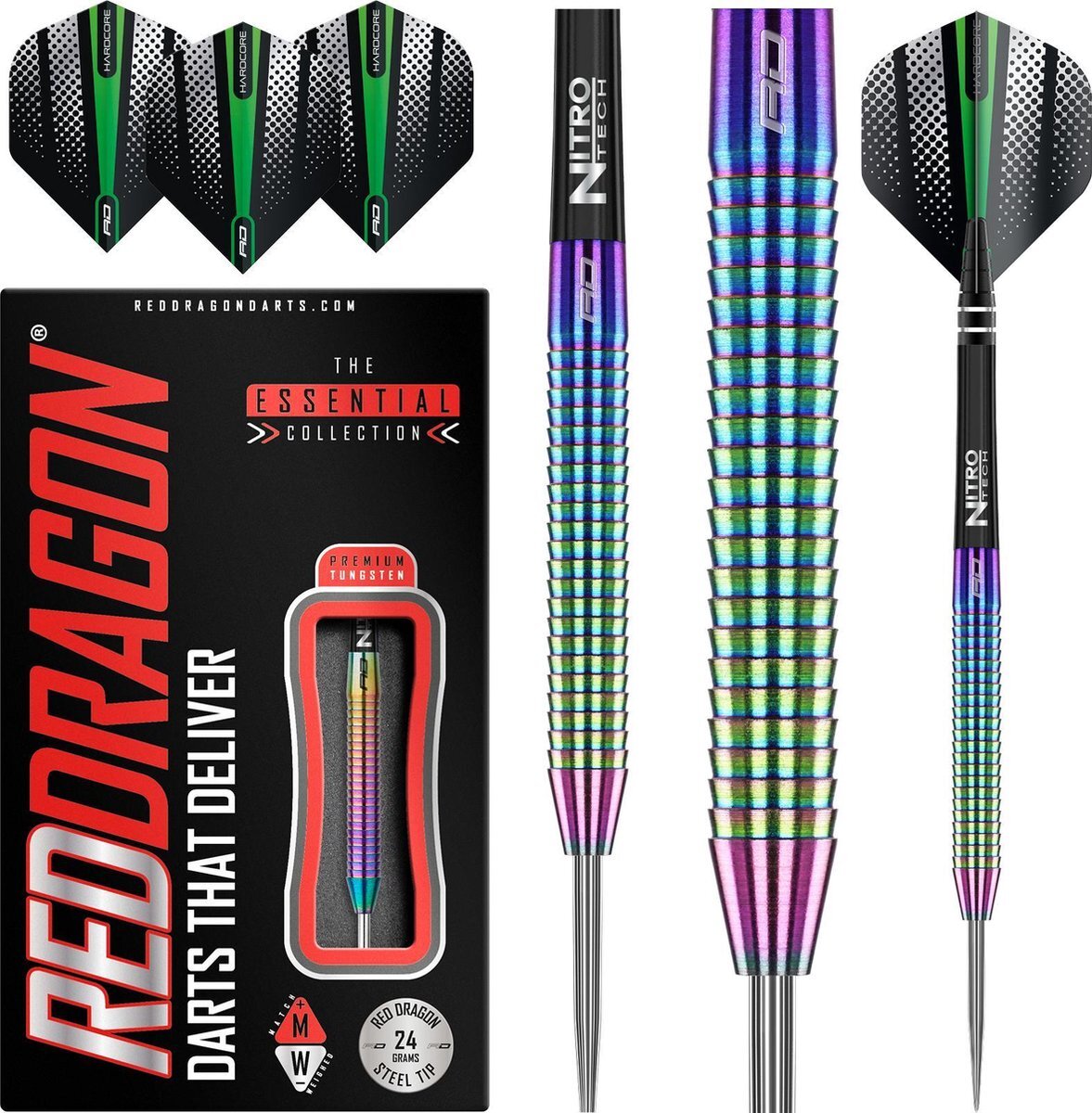 Red Dragon - Razor Edge Spectron: Steeltip Tungsten Dartpijlen Professioneel - 24 gram