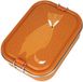 Trixie Boîte à pain grande - Mr. Fox - Lunchbox en acier inoxydable pour enfants - 2 compartiments - Orange