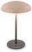 B.K.Licht BRILONER Caxa – LED Tafellamp oplaadbaar – draadloos – IP44 buitenverlichting – dimbaar met touch – oplaadbare accu – beige-antraciet – Ø19,5 x 30,5 cm