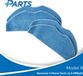 Rowenta X-Plorer Serie 75 S RR8567 Mop Pads (4 Pieces, Plus.Parts® alternative for ZR185001)