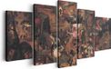 Artaza Canvas Schilderij Vijfluik Dulle Griet - Pieter Brueghel de Oude - 200x100cm - Canvas Print
