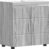 vidaXL Badkamerkast set TULUM Grijs Sonoma 60 x 34 x 63 cm