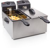 Tristar FR-6937 Dubbele Friteuse - 6L - 3600W - Zwart/RVS